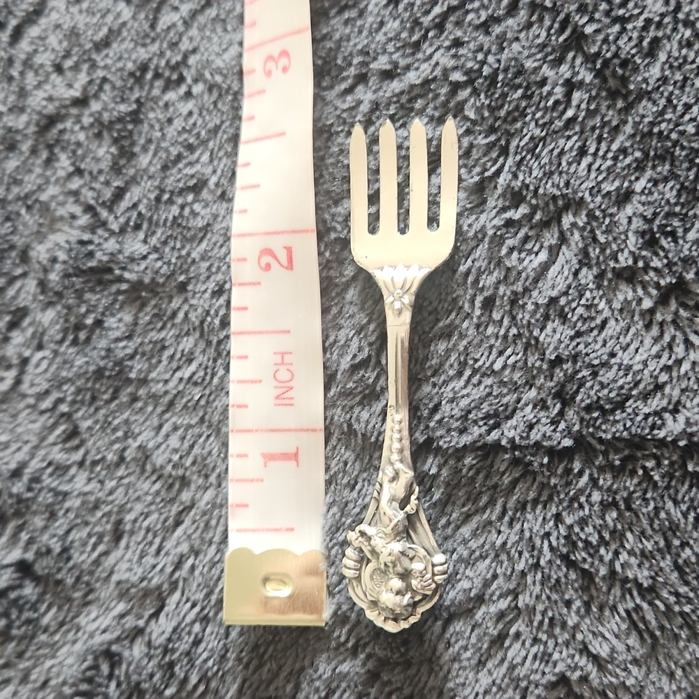 Sterling silver fork brooch - Picture 7 of 7